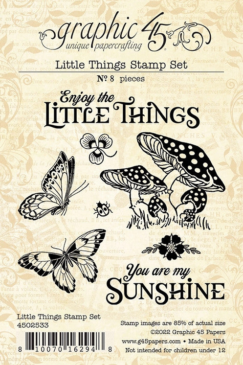 Juego de sellos Graphic 45 Little Things